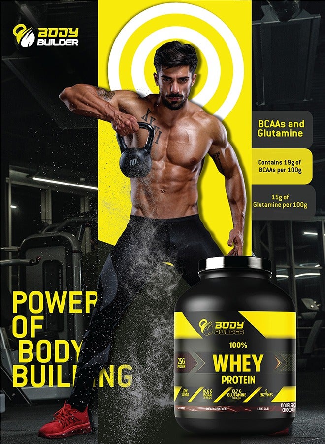 Body Builder 100% Whey Protein Support Muscle Growth And Repair Fast Absorption Milk Chocolate Flavor 4 Lbs - Image 5