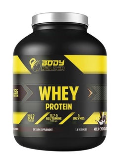 Body Builder Body Builder 100% Whey Protein Support Muscle Growth And Repair Fast Absorption Milk Chocolate Flavor 4 Lbs  - Image 1