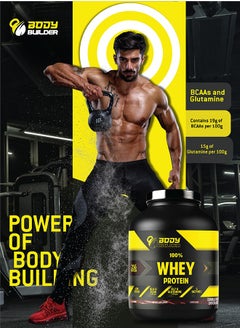 Body Builder Body Builder 100% Whey Protein Support Muscle Growth And Repair Fast Absorption Milk Chocolate Flavor 4 Lbs  - Image 4