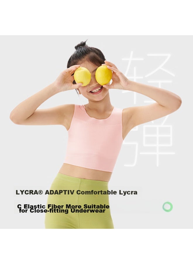 Q21 Girls' Underwear, Puberty Student Bra, Breathable, Sweat-absorbing, Sports, Anti-shock, Seamless Development Vest - Image 4