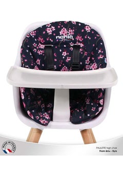 Nania 2 In 1 Paulette Highchair With Reversible Cushion - Cherry  - Image 3