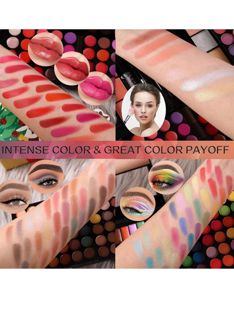 CHARMCODE Professional All in One Makeup Kit for Women Full Kit,186 Colors Make Up Palette Valentine's Day Gift Set, Including Eyeshadow,Lip Gloss,Concealer,Highlighter,Contour,Brow Powder,Mascara,Blush & Brush  - Image 3