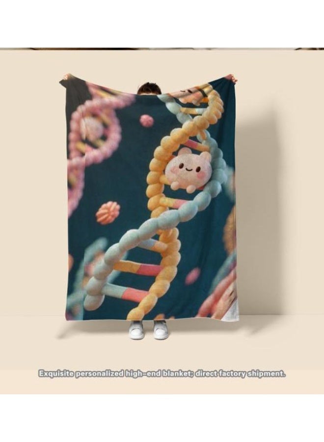 عام بطانية رقيقة من الفانيلا (دافئة ومريحة، ومناسبة للنوم واستخدام الألعاب وإزالة الغبار ومقاومة للرمل) 150 سم * 200 سم - 285 - Image 4