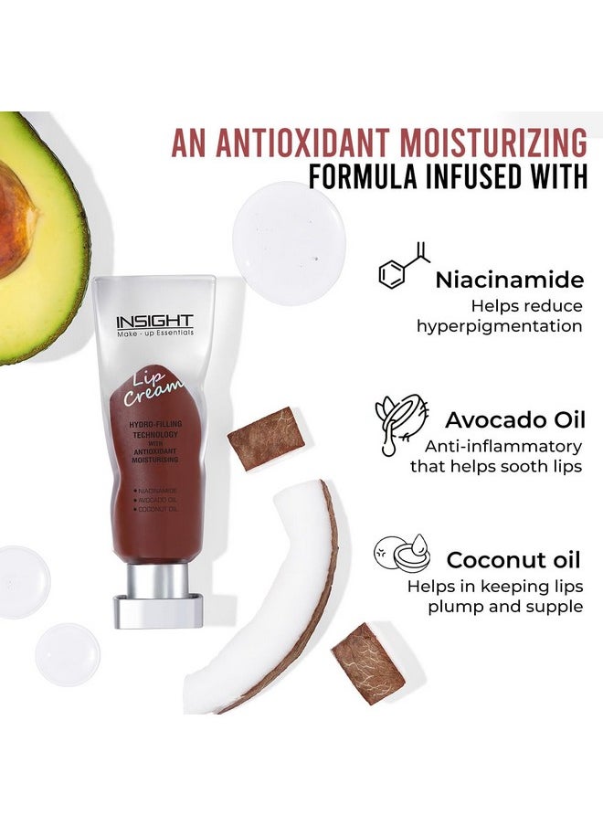 Insight - Cosmetics Lip Cream| Hydro Filling Technology With Antioxidan Moisturising| With Benefits Of Avocado Oil & Coconut Oil| 5.5 Gm (Brigid) - Image 1