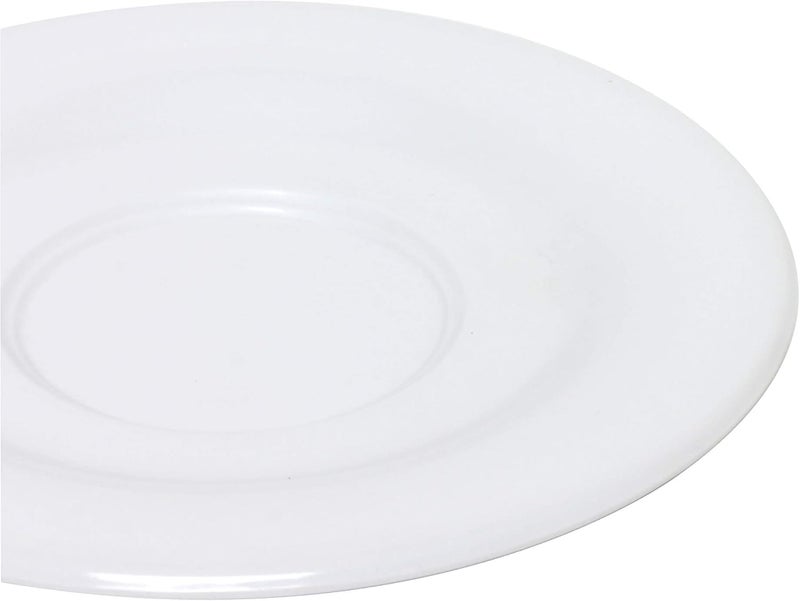 TrueCraftware TrueCraftware 512 Saucer Melamine White Color Set of 12 for Bouillon CupSalad Bowl  Dishwasher Safe BreakResistant Appetizer Dessert Plates Coffee Cup Saucers Drinkware Home Cafe  - Image 5