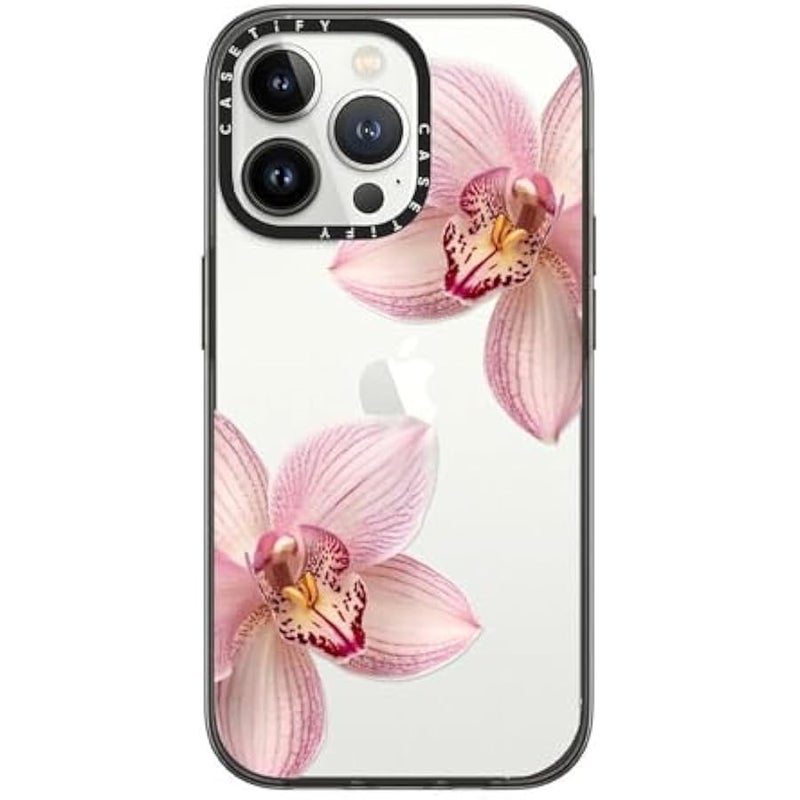 Casetify iPhone 13 Pro Compact Case 【2x Military Grade Drop Test/4ft Drop Protection】 - Orchidia - Black - Image 1
