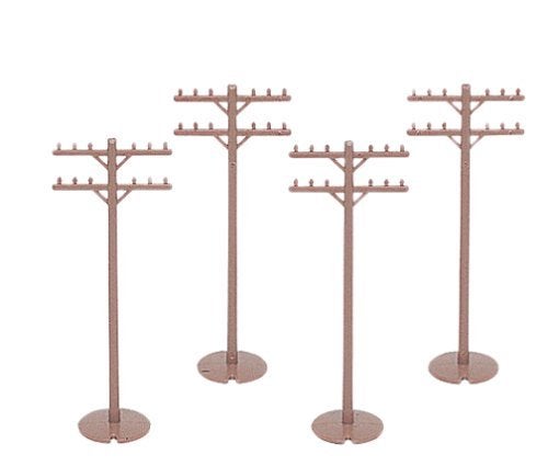 Bachmann Trains - Scenery Accessories - TELEPHONE POLES (12 pcs) - HO Scale - Image 2