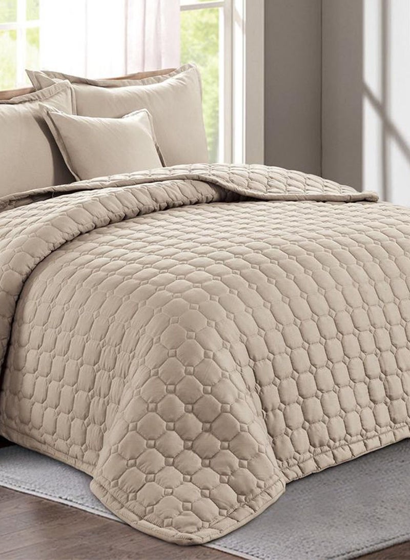 ستايلي طقم لحاف سليب نايت 6 قطع مقاس كينج 220 × 240 سم طقم سرير قابل للانعكاس مزدوج بلون سادة لجميع الفصول - Image 2