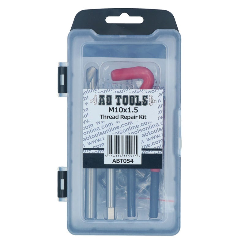 AB Tools M10 x 1.5mm Thread Tap Repair Cutter kit helicoil 15pc Set Damaged Thread AN054 - Image 3