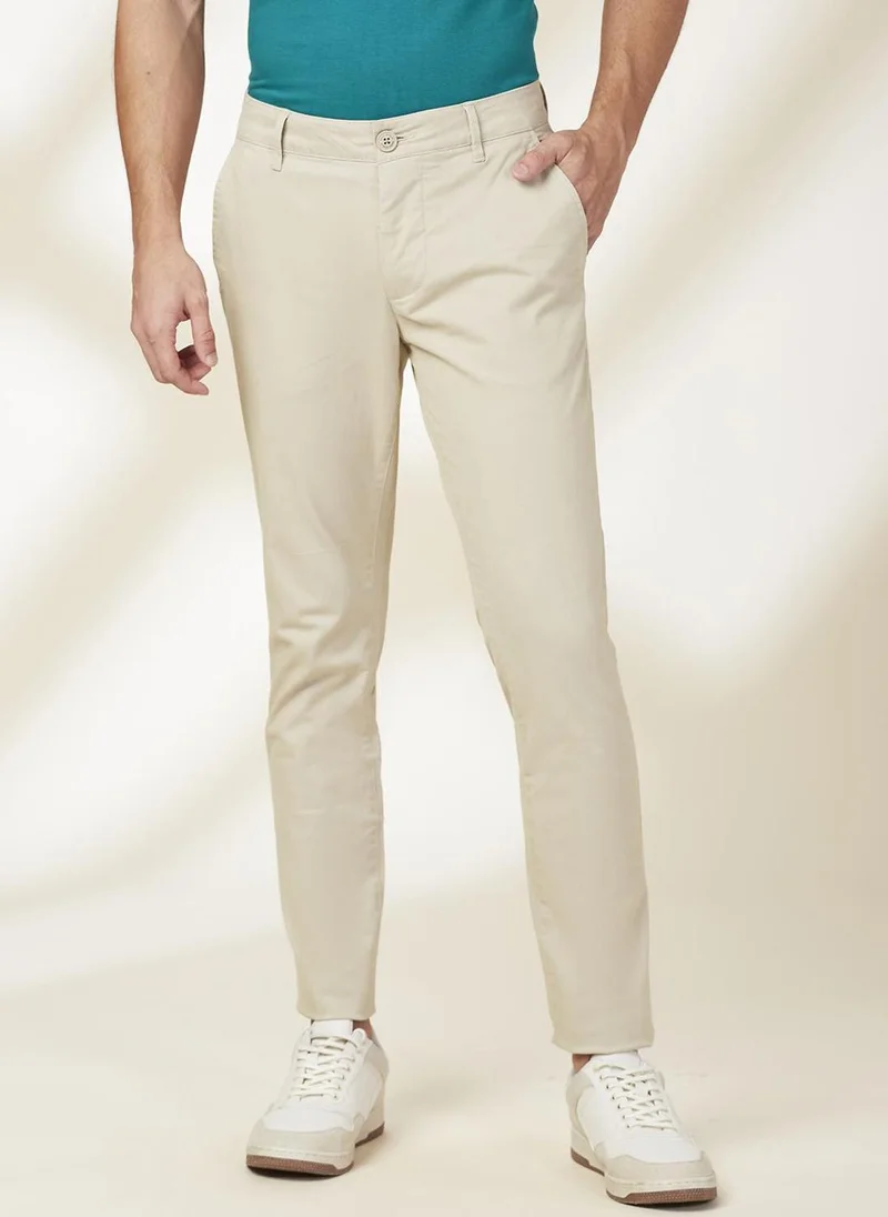 بيينغ هيومان Men Mid-Rise Slim Fit Regular Trouser