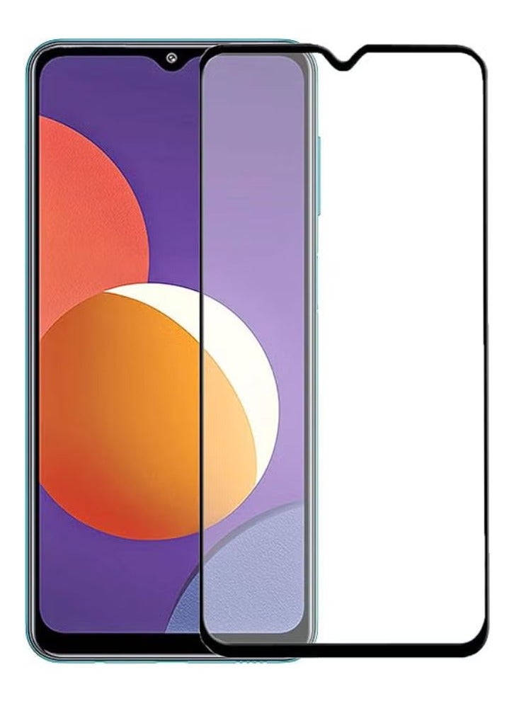 M7molge Full Coverage Glass Screen Protector for Samsung Galaxy A24 - Black Frame  - Image 1