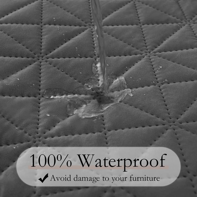 Ameritex Sofa Cover Waterproof for Seats Couch Cover for Dogs Pet Couch Cover Velvet for Chair Loveseat Sofa Machine Washable - Image 4