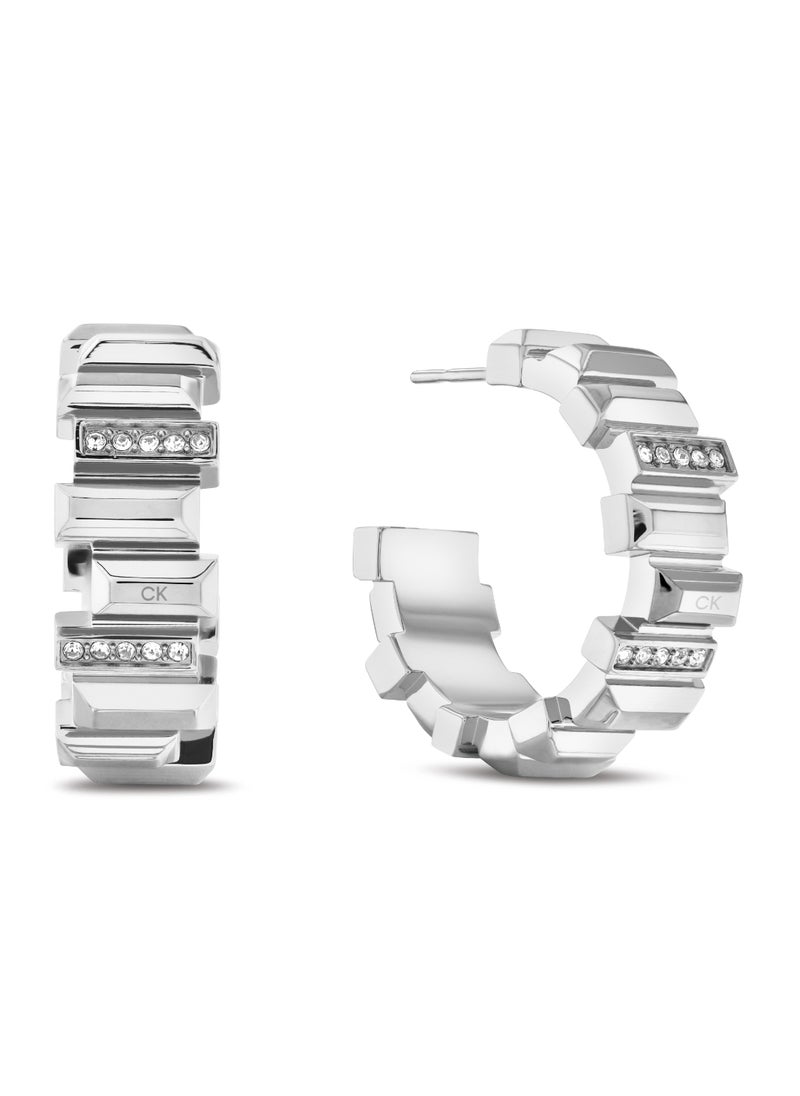 CALVIN KLEIN CALVIN KLEIN JEWELRY LUSTER WOMENS HOOPS - 35000237  - Image 1