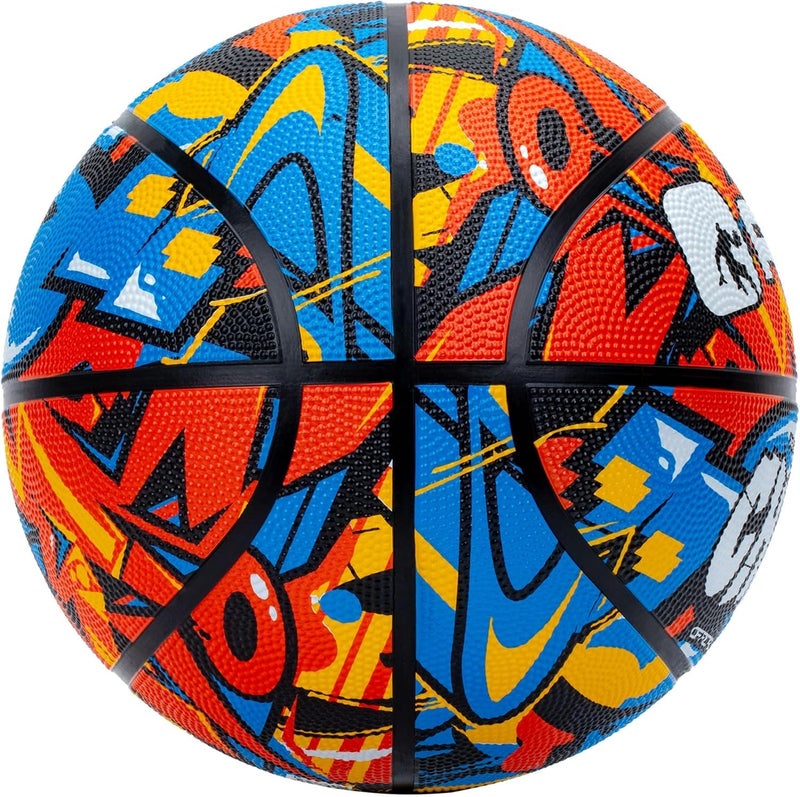 AND1 Chaos Rubber Basketball: Official Regulation Size 7 (29.5 inches) Rubber Basketball - Deep Channel Construction Streetball, Made for Indoor Outdoor - Image 2