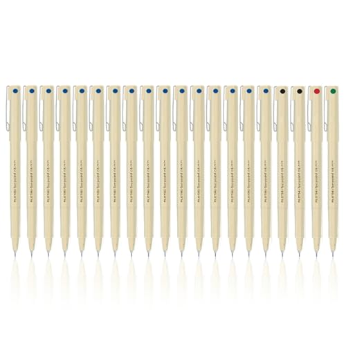 Pilot Hi-Tecpoint O5 0.5mm Extra Fine Point Roller Ball Pen | Pack Of 20 (16 Blue + 2 Black + 1 Red + 1 Green) - Image 1