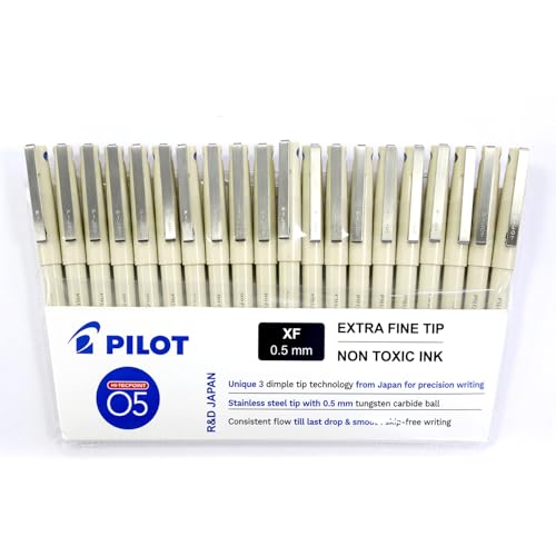 Pilot Hi-Tecpoint O5 0.5mm Extra Fine Point Roller Ball Pen | Pack Of 20 (16 Blue + 2 Black + 1 Red + 1 Green) - Image 4