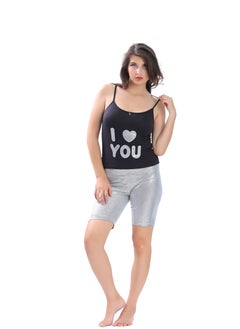 Dadoush WomenWomen's two-piece pajamas, shorts and a light camisole, suitable for summer weather, and gives you a distinctive and elegant casual style.'s two-piece pajamas, shorts and a light shirt, suitable for summer weather.  - Image 1