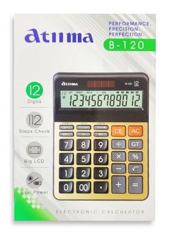 ماركة غير محددة آلة حاسبة علمية ، لحل العمليات الحسابية  B-120 ثنائية الطاقة، مزودة بشاشة LCD كبيرة للمكاتب و المحاسبين و الاستخدام الشخصي في المنزل  او المدرسة  - Image 2