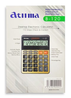 ماركة غير محددة آلة حاسبة علمية ، لحل العمليات الحسابية  B-120 ثنائية الطاقة، مزودة بشاشة LCD كبيرة للمكاتب و المحاسبين و الاستخدام الشخصي في المنزل  او المدرسة  - Image 3