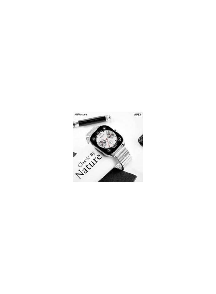 HiFuture Apex 2.04" Amoled Stainless Steel Wireless Calling Smartwatch - Silver - Image 3