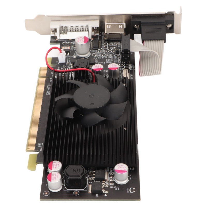 بطاقة الرسومات GT210: ذاكرة DDR2 بسعة 1 جيجابايت - مادة اللوحة المطبوعة - مروحة تبريد صامتة بطاقة PCI Express X16 لمحبي الألعاب واستخدام الوسائط المتعددة عالية الدقة - Image 5