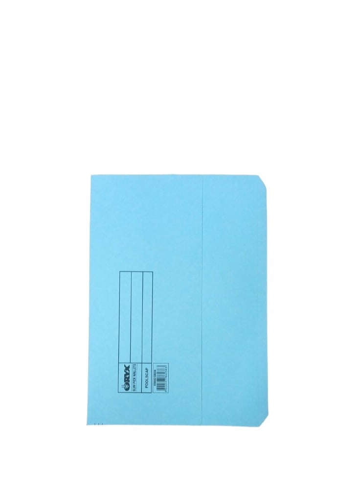 ORYX A4 Half Flap Rigid Card Document Wallets Assorted Colours - Pack of 10  - Image 2