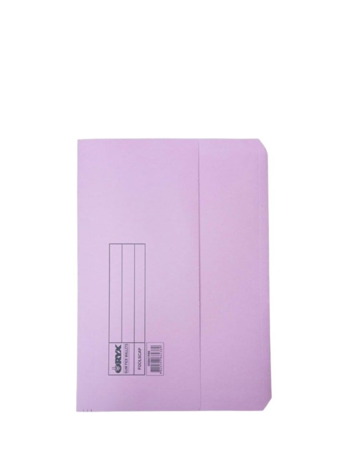 ORYX A4 Half Flap Rigid Card Document Wallets Assorted Colours - Pack of 10  - Image 3