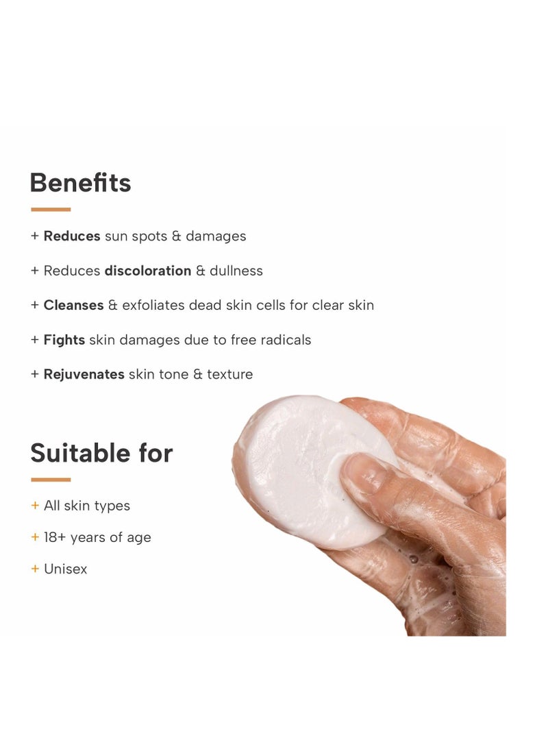 DERMATOUCH DERMATOUCH Kojic Acid 1% Soap with Glutathione | For Pigmentation & Sun damage | Soap for Men & Women | Suitable for All Skin Types | 75g  - Image 2