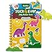 DINO MINI Stick4Ever Jelly Sticker Book for Kids Waterproof Easy to Clean Reusable Sticker Book for Toddlers Reusable Road Trip Activities for Kids Stocking Stuffers for Toddlers Dinosaurs - Image 3