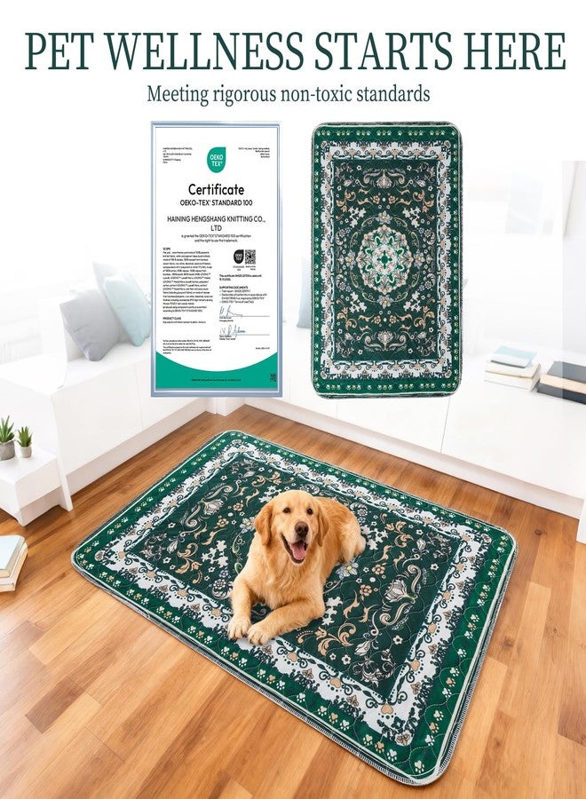 اتش او ام آي أم بي فوط تدريب الكلاب القابلة للغسل من هوميب، عبوتان، فوط قابلة لإعادة الاستخدام للجراء، مقاومة للماء، ماصة، مانعة للتسرب، فوط تدريب مانعة للانزلاق للجراء، حصيرة للحيوانات الأليفة للأرضيات، الأقفاص، الأرائك، أماكن الولادة، لون أخضر، 18 × 24 بوصة - Image 5