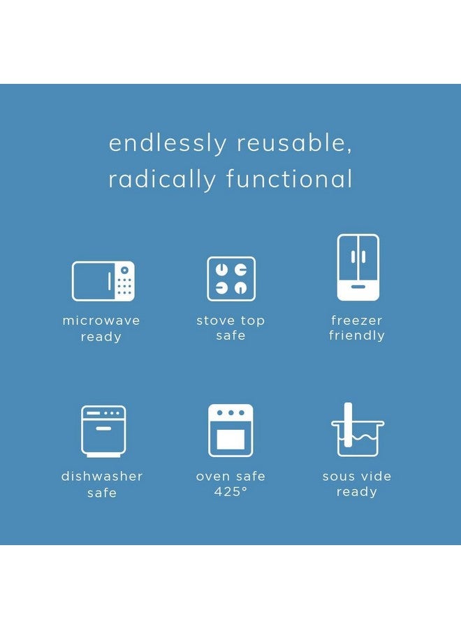 Stasher Premium Silicone Reusable Food Storage Snack Bag, Aqua, Microwave, Sous Vide, Dishwasher, Oven and Freezer Safe, BPA Free, Leak-free, Eco-friendly, 12 Oz - Image 2