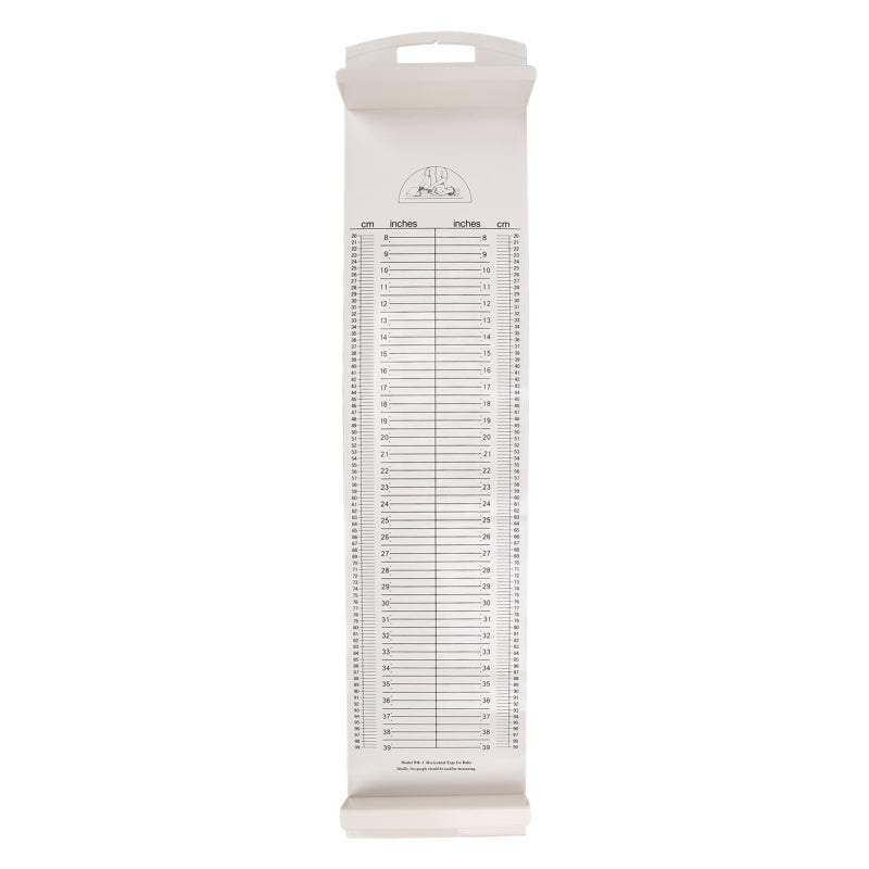 Foldable PVC Baby Height Ruler With Head and Foot Positioners - Accurate Measurement Washable Waterproof Growth Chart for Home Nursery - Image 1