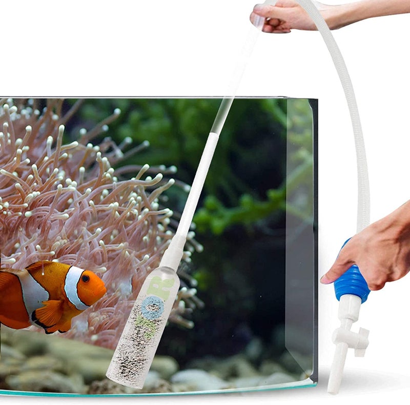 VAYINATO ® Aquarium Vaccum Syphon Pipe Fish Tank Gravel Cleaner Aquarium Water Changer with Tap by Petzlifeworld - Image 1