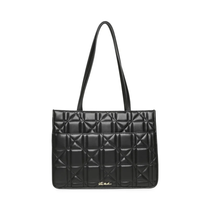 Steve Madden  Bsilvo Women's Black/Gold Tote Bag for Women | Best Price UAE