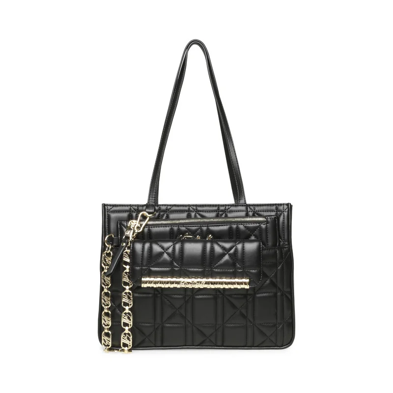Bsilvo Women's Black/Gold Tote Bag