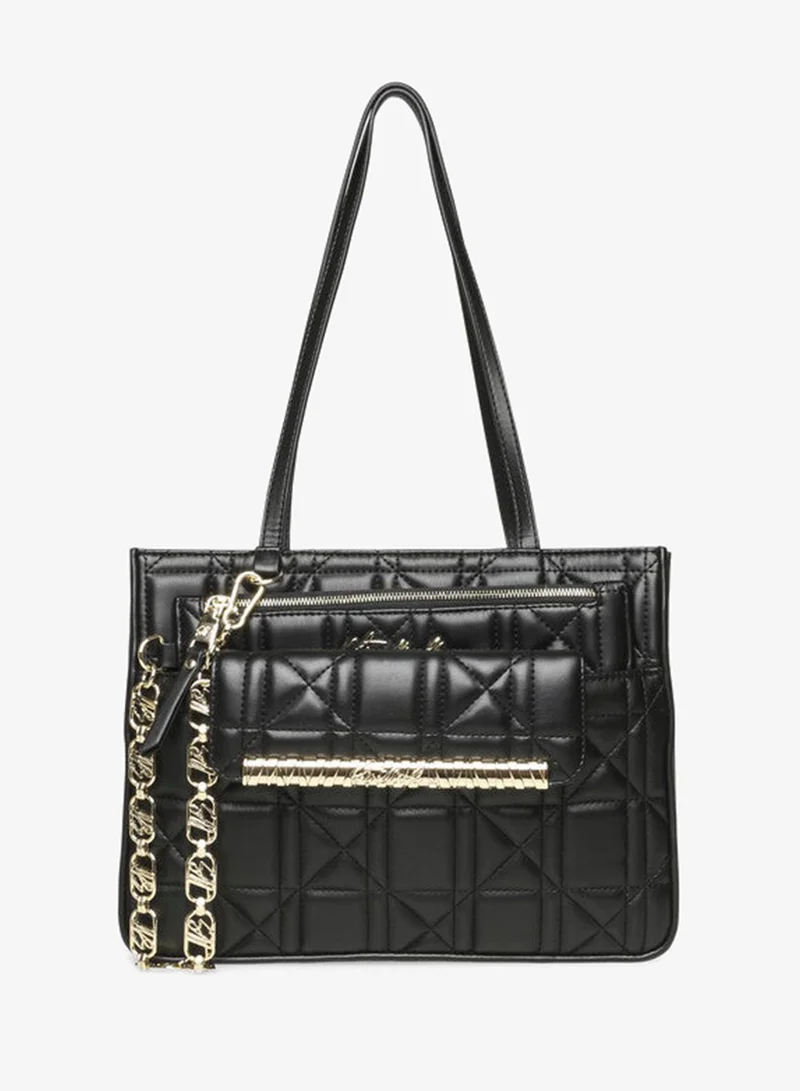 Bsilvo Women's Black/Gold Tote Bag