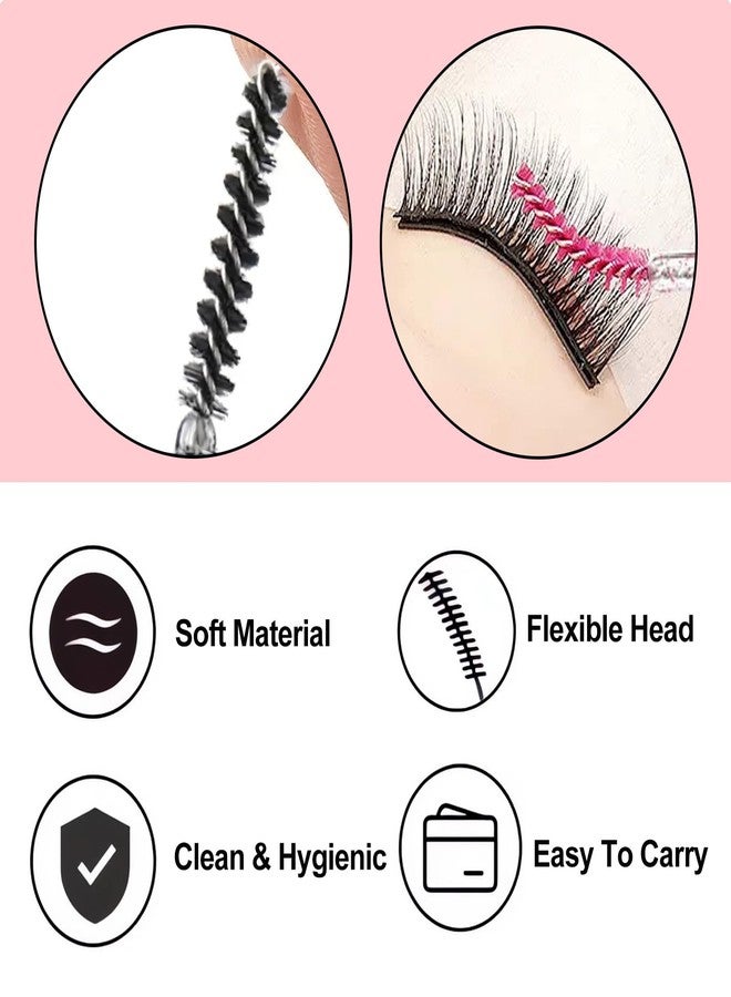 Corconess 200pcs Skinny Mascara Wands Mini Eyelash Brushes Disposable Lash Spoolies Eyebrow Brush Spoolies For Eyebrows Eyelash Extension Supplies - Image 5