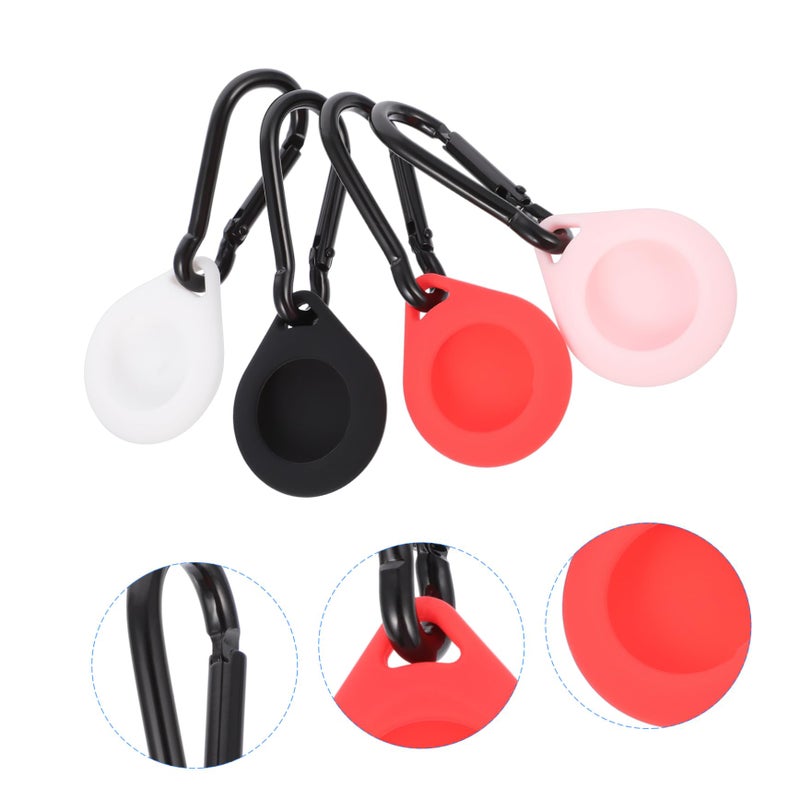 4 Pcs Tracer Protective Case Lightweight Sleeve Cover Easy to Clean with Keychain Black - Image 3
