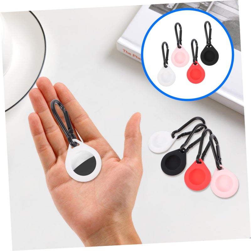 4 Pcs Tracer Protective Case Lightweight Sleeve Cover Easy to Clean with Keychain Black - Image 5