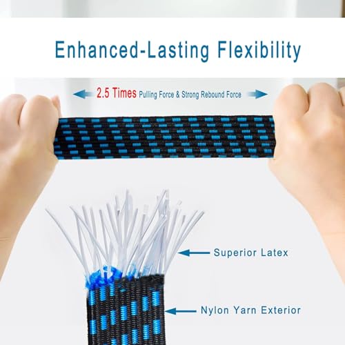 Dinojames Multipurpose Elastic Rope – 30mm Width, 6 ft Stretchable to 10 ft, Rectangle Shape, Metal ABS Hooks, Multicolored – Ideal for Motorcycle, Bike, Car Luggage - Image 4