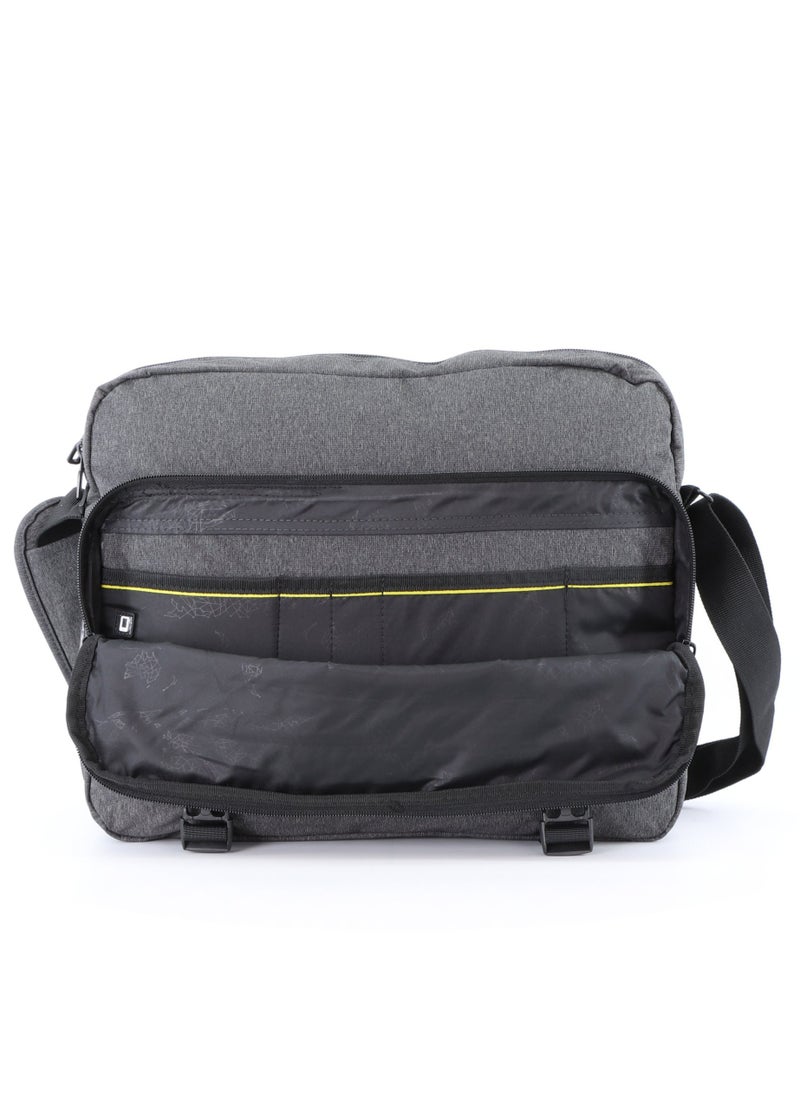 NATIONAL GEOGRAPHIC National Geographic Pro Messenger Bag Dark Grey,  Stylish for Men and Women Compact and Versatile, Portable Organizer for Travel, Business, University  - Image 2