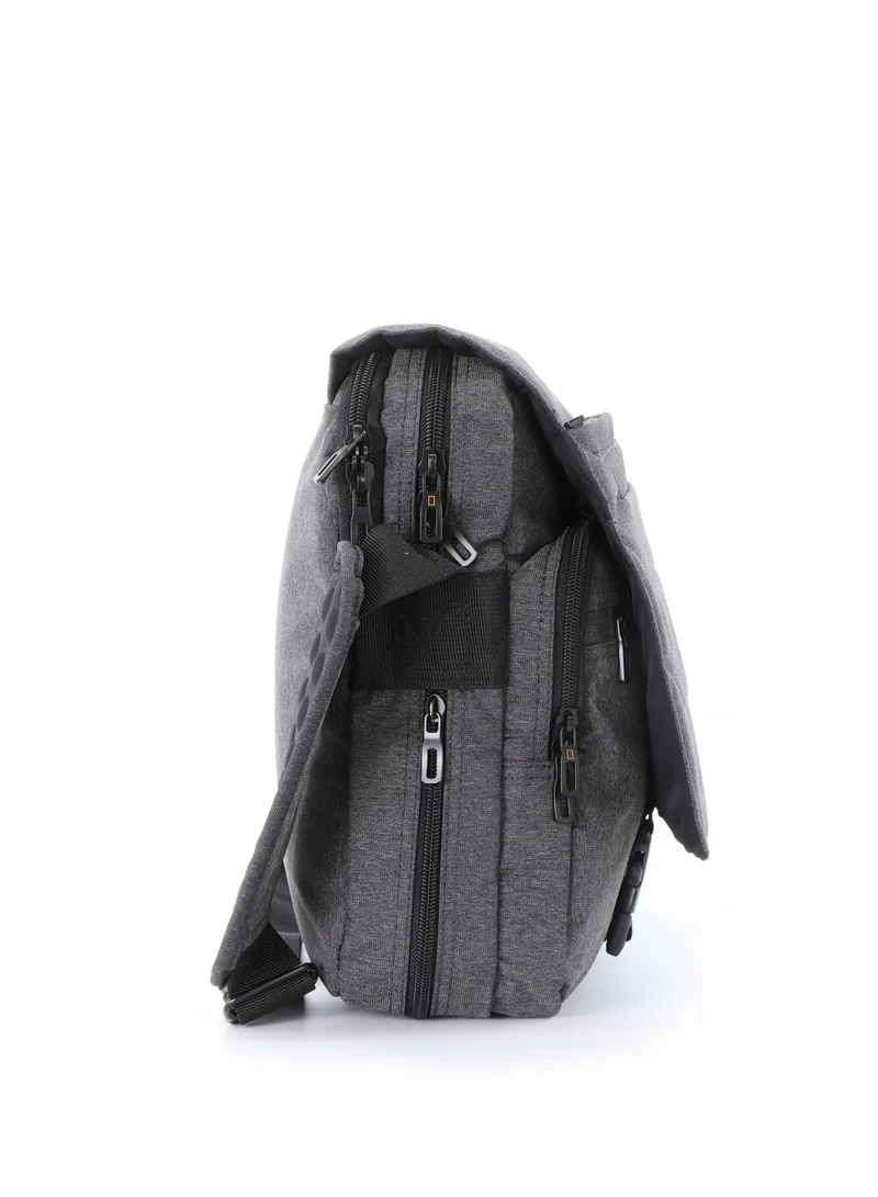 NATIONAL GEOGRAPHIC National Geographic Pro Messenger Bag Dark Grey,  Stylish for Men and Women Compact and Versatile, Portable Organizer for Travel, Business, University