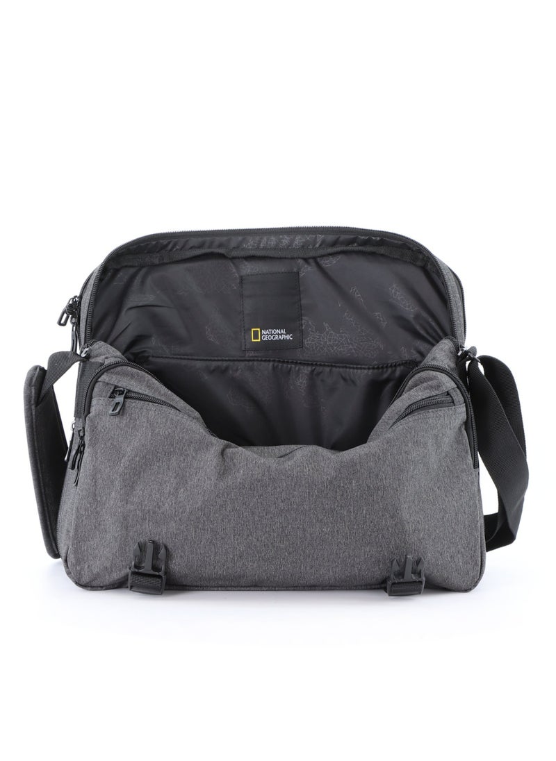 NATIONAL GEOGRAPHIC National Geographic Pro Messenger Bag Dark Grey,  Stylish for Men and Women Compact and Versatile, Portable Organizer for Travel, Business, University  - Image 3