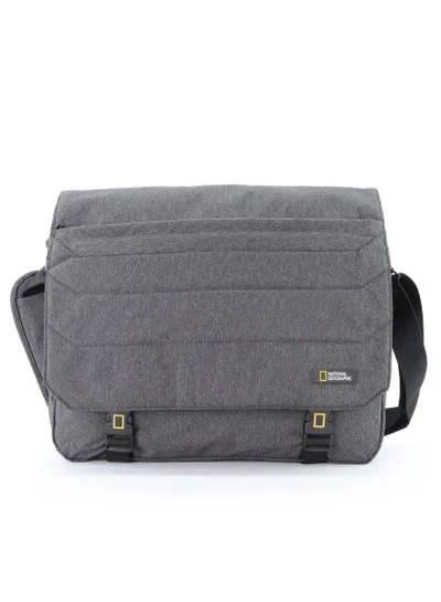 NATIONAL GEOGRAPHIC National Geographic Pro Messenger Bag Dark Grey,  Stylish for Men and Women Compact and Versatile, Portable Organizer for Travel, Business, University