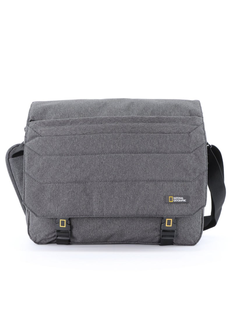 NATIONAL GEOGRAPHIC National Geographic Pro Messenger Bag Dark Grey,  Stylish for Men and Women Compact and Versatile, Portable Organizer for Travel, Business, University  - Image 1