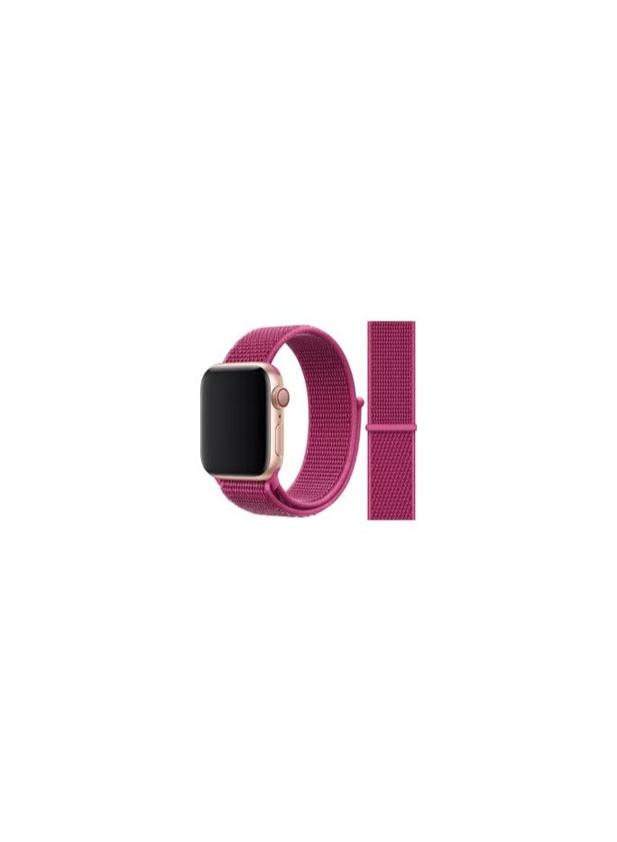 CATANES Apple Watch 38mm 40mm 41mm Nylon Sport Loop Band Compatible with iWatch Series 7/SE/6/5/4/3/2/1 Dragonfruit - Image 1