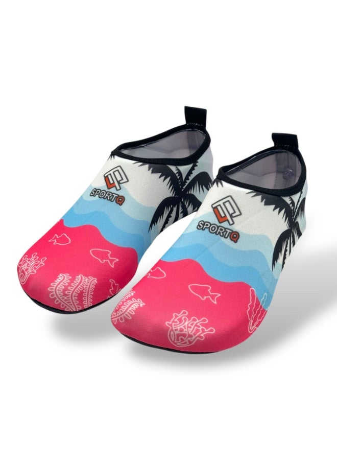 SportQ SportQ® Easy-to-Wear Beach Sandals for Kids, Men & Women Comfortable, Flexible Sole for Protection from Rocks and Hot Sand Quick-Drying Water Shoes for Swimming, Snorkeling, Surfing, Kayaking, Beach, Walking & Yoga  - Image 1