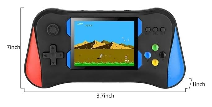 Derovan 500‑Game Plug‑and‑Play Retro Console Handheld X7M Edition with TV‑Out & Two‑Player Mode — 3.5″ Color LCD • Rechargeable Battery • Ideal for Kids & Nostalgic Adults - Image 4