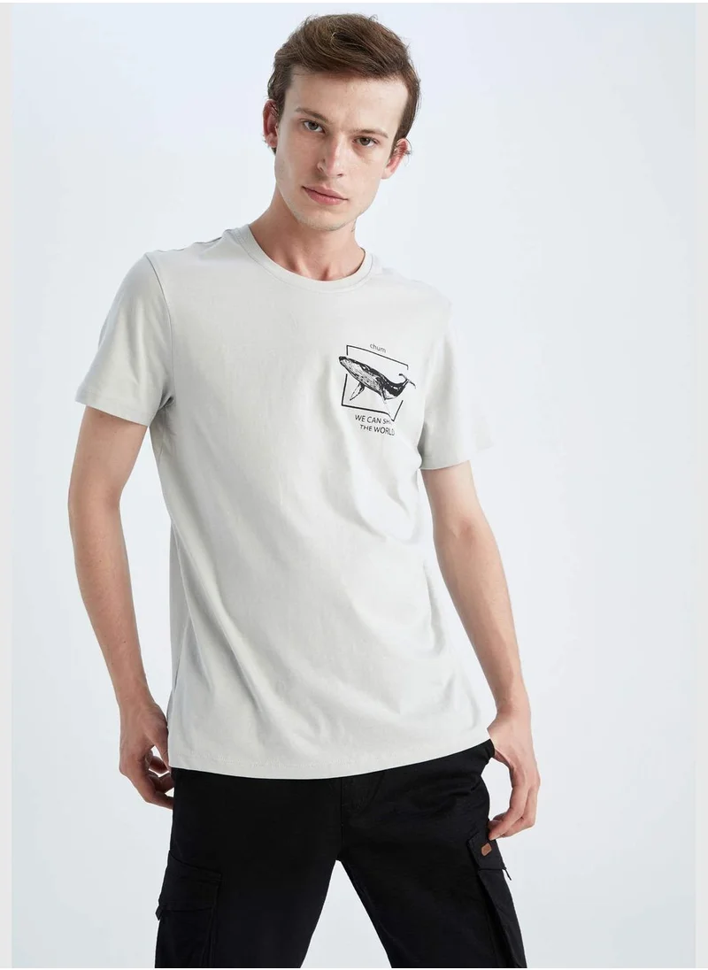 DeFacto Man Slim Fit Crew Neck Short Sleeve T-Shirt