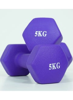 BJM 2-Piece Hexagon Dumbbell Set 5kg 
